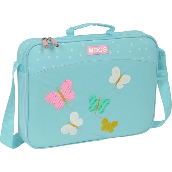 CARTERA EXTRAESCOLARES RECICLADO MOOS "BUTTERFLIES" image 0