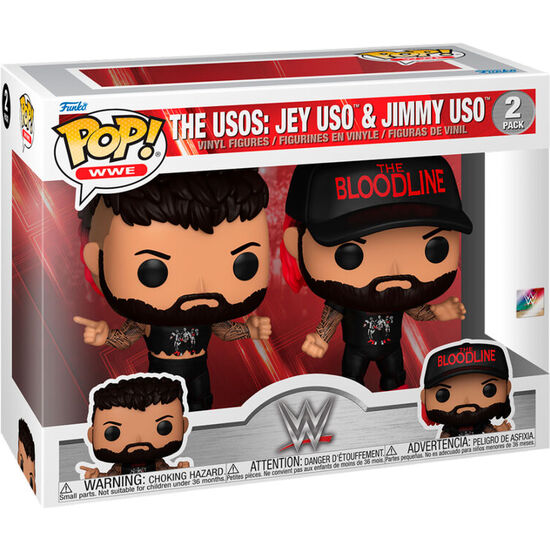 BLISTER 2 FIGURAS POP WWE JEY USO & JIMMY USO image 0