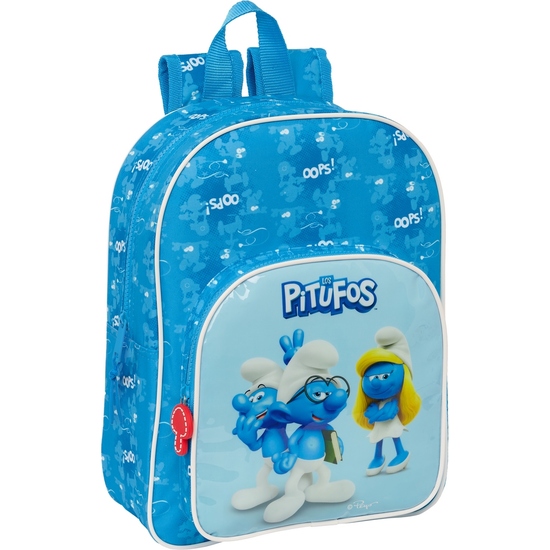 MOCHILA INFANTIL ADAPT.CARRO LOS PITUFOS image 0