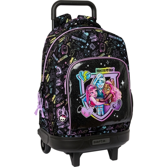 MOCHILA GDE. C/RUEDAS COMPACT EXTRAIBLE MONSTER HIGH image 0