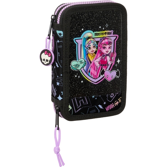 PLUMIER DOBLE PQÑO 28 PCS MONSTER HIGH image 0