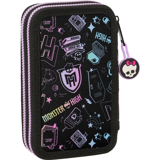 PLUMIER DOBLE PQÑO 28 PCS MONSTER HIGH image 1