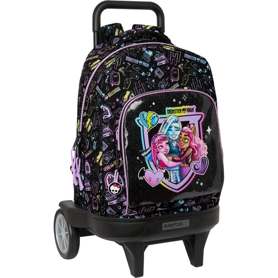 MOCHILA GDE. C/RUEDAS COMPACT EVOL. EXT. MONSTER HIGH image 0