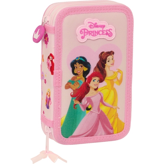 PLUMIER DOBLE PQÑO 28 PCS PRINCESAS DISNEY "SUMMER ADVENTURES" image 0