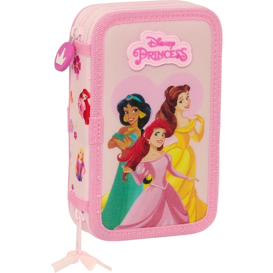 PLUMIER DOBLE PQÑO 28 PCS PRINCESAS DISNEY "SUMMER ADVENTURES" image 0