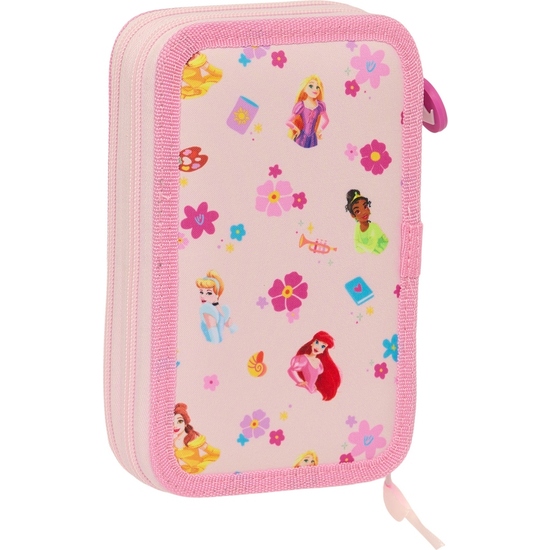 PLUMIER DOBLE PQÑO 28 PCS PRINCESAS DISNEY "SUMMER ADVENTURES" image 1