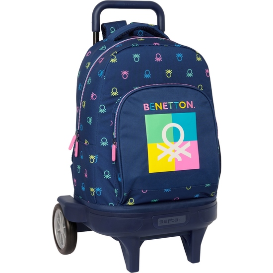 MOCHILA GDE. C/RUEDAS COMPACT EVOL. EXT. BENETTON "COOL" image 0