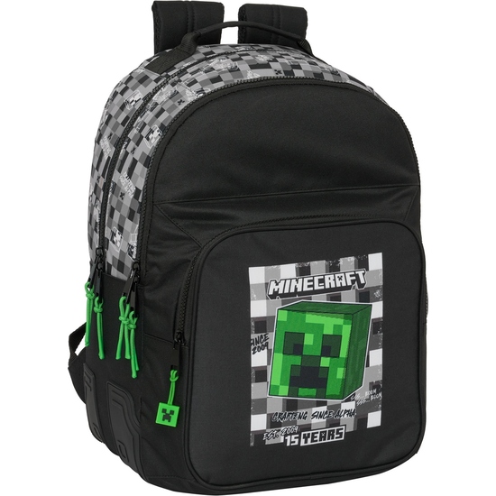 MOCHILA DOBLE ADAPT.CARRO MINECRAFT image 0