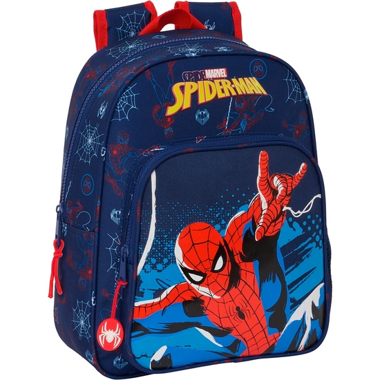 MOCHILA INFANTIL ADAPT.CARRO SPIDER-MAN "NEON" image 0