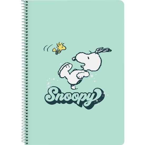 LIBRETA FOLIO 80 H. TAPAS DURAS 1DISEÑO SNOOPY "GROOVY" image 0