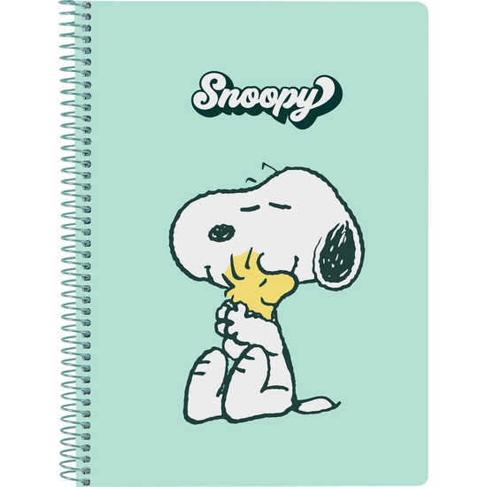 LIBRETA CUARTO 80 H. TAPAS DURAS 1DISEÑ SNOOPY "GROOVY" image 0