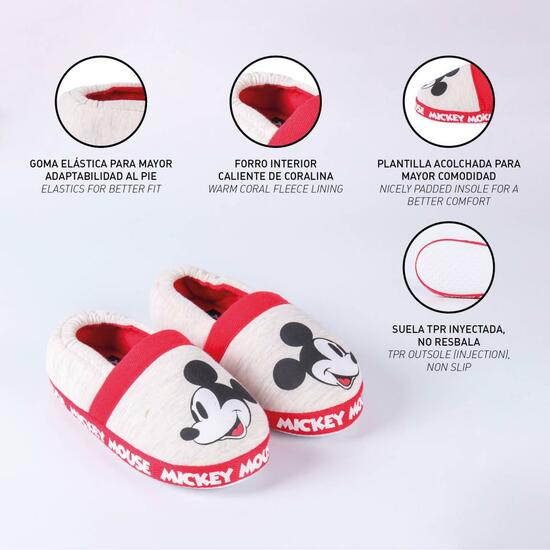 ZAPATILLAS DE CASA ABIERTA MICKEY LIGHT GRAY image 4