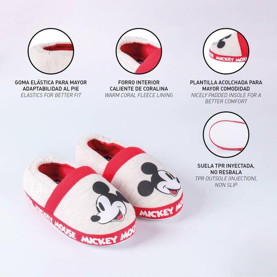 ZAPATILLAS DE CASA FRANCESITA MICKEY LIGHT GRAY image 4