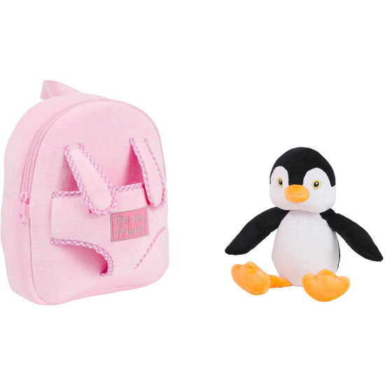 MOCHILA REVERSIBLE + PELUCHE PEGGIE PINGUINO 27CM image 2