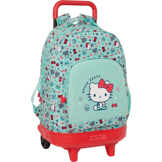 MOCHILA GDE. C/RUEDAS COMPACT EXTRAIBLE HELLO KITTY "SEA LOVERS" image 0