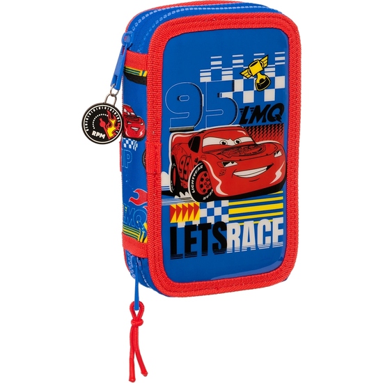 PLUMIER DOBLE PQÑO 28 PCS CARS "RACE READY" image 0