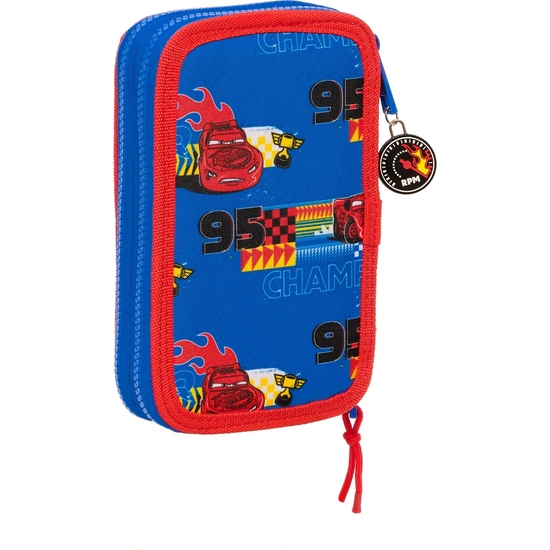 PLUMIER DOBLE PQÑO 28 PCS CARS "RACE READY" image 1