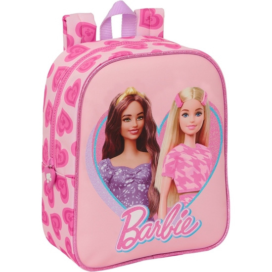 MOCHILA GUARDERIA ADAPT.CARRO BARBIE "LOVE" image 0