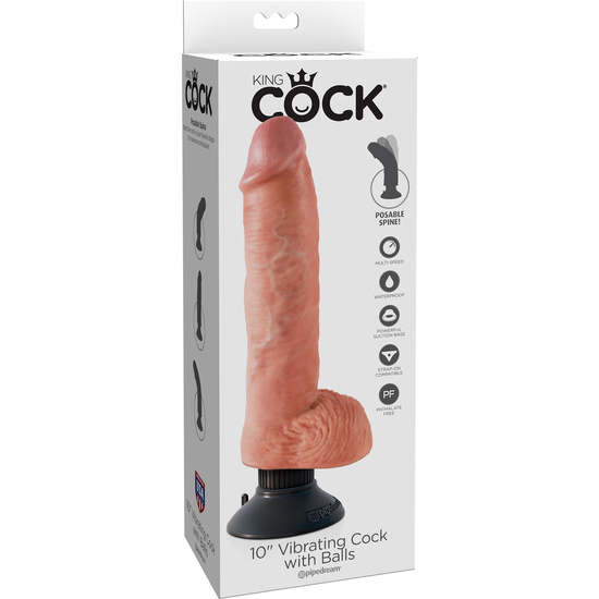 COCK WITH BALLS FLESH 10 INCH image 1