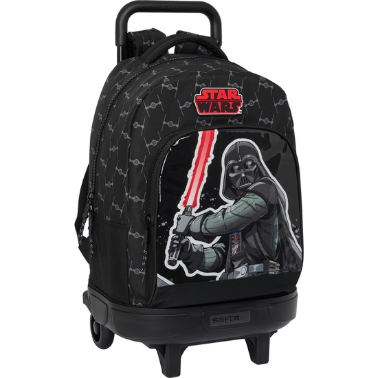 MOCHILA GDE. C/RUEDAS COMPACT EXT.SIMPLE STAR WARS "THE FIGHTER" image 0