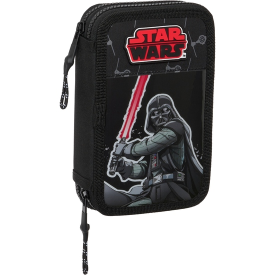 PLUMIER DOBLE PQÑO 28 PCS STAR WARS "THE FIGHTER" image 0