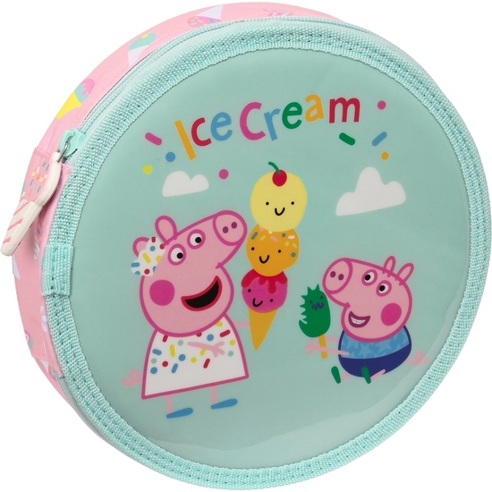 PLUMIER REDONDO 18 PCS. PEPPA PIG "ICE CREAM" image 0