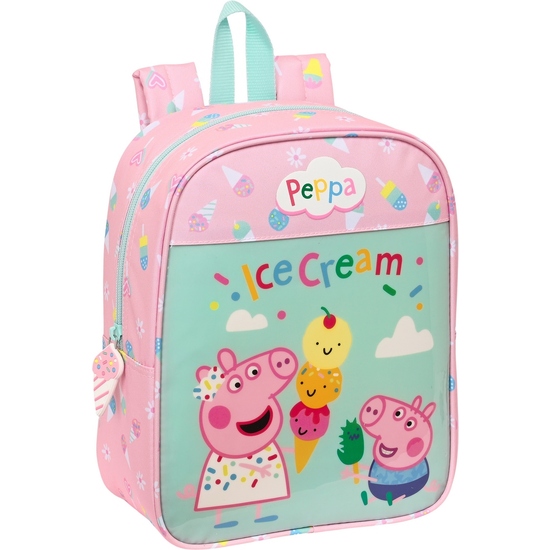 MOCHILA GUARDERIA ADAPT.CARRO PEPPA PIG "ICE CREAM" image 0