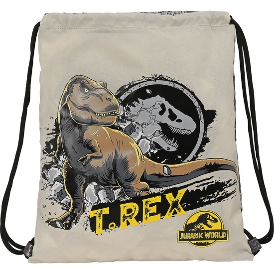 SACO PLANO JURASSIC WORLD "WARNING" image 0