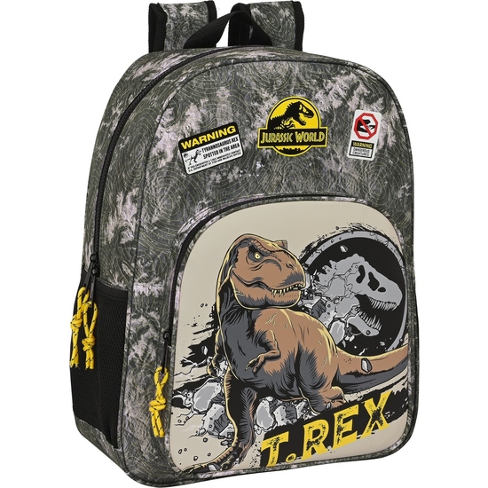 MOCHILA DE 33 CM ADAPT.CARRO JURASSIC WORLD "WARNING" image 0