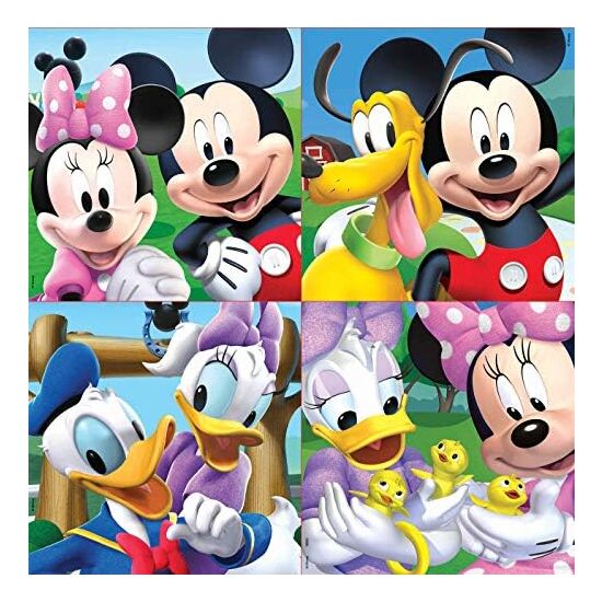 MALETIN CON 4 PUZZLES MICKEY MOUSE "ONLY ONE" image 1