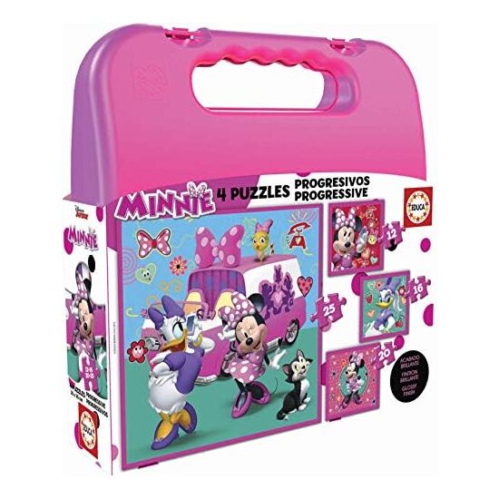 MALETIN CON 4 PUZZLES MINNIE MOUSE "ME TIME" image 0