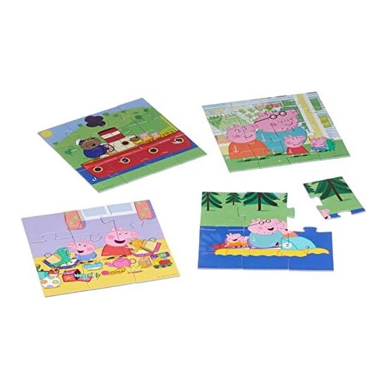 4 PUZZLES DE 6 A 16 PIEZAS PEPPA PIG "COSY CORNER" image 2