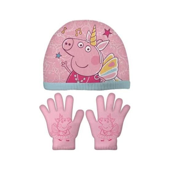 SET GORRO/GUANTES INFANTIL 48/51 PEPPA PIG "COSY CORNER" image 0