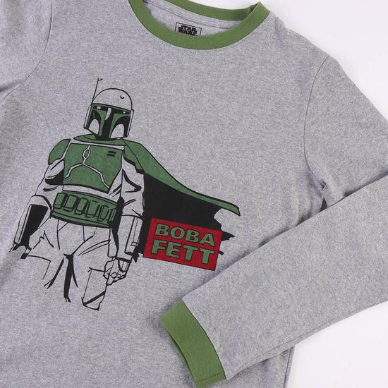 PIJAMA LARGO SINGLE JERSEY BOBA FETT DARK GREEN image 2