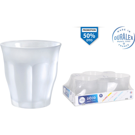 SET 6 VASOS FROSTED 25CL PICARDIE image 0