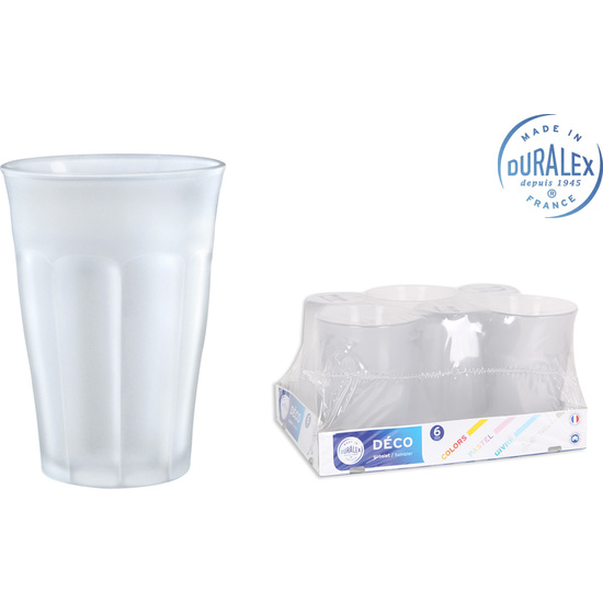 SET DE 6 VASO FROSTED 36CL PICARDIE image 0