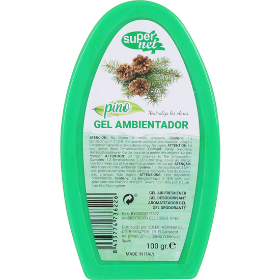 AMBIENTADOR GEL 100GR.PINO SUPERNET image 1