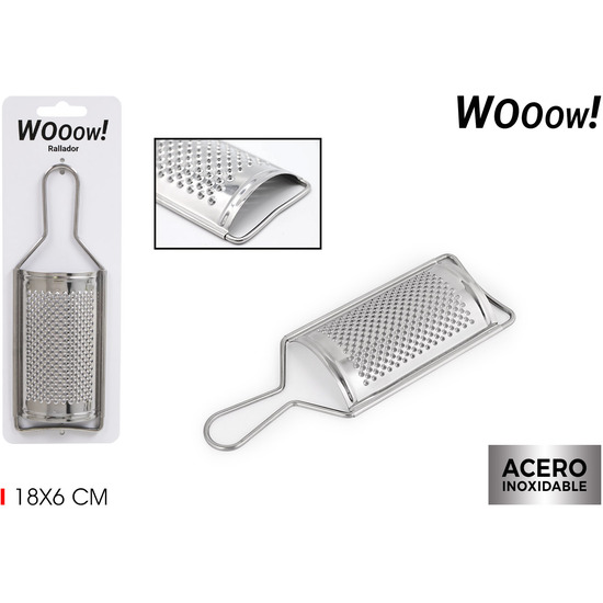 RALLADOR CURVO ACERO 18CM WOOOW image 0