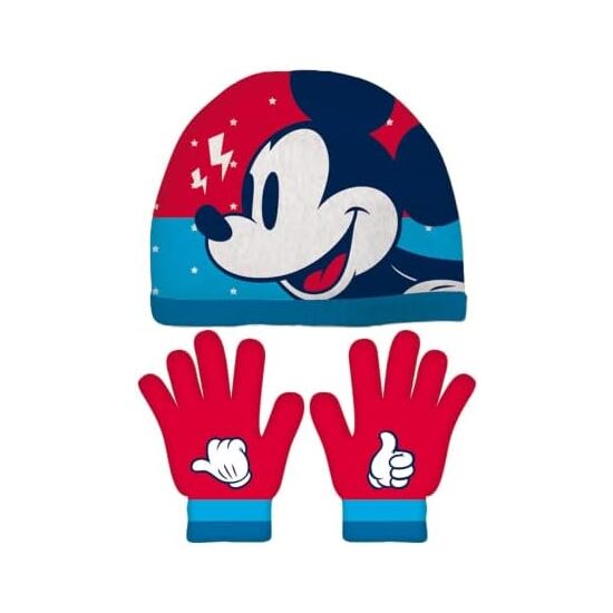 SET GORRO/GUANTES INFANTIL 51/54 MICKEY MOUSE "HAPPY SMILES" image 0