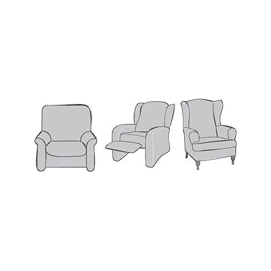 CUBRE SILLÓN ACOLCHADO REVERSIBLE MAUI BEIGE / MARRÓN. PROTECTOR PARA SILLÓN ACOLCHADO 1 PLAZA. SALVA SOFÁ TACTO PIEL DE MELOCOTÓN image 4