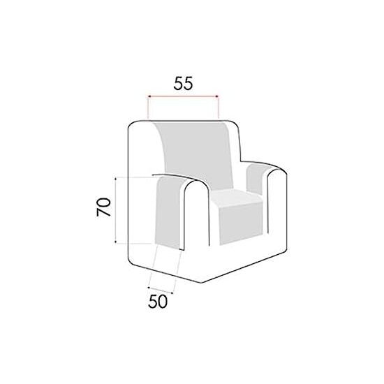 CUBRE SILLÓN ACOLCHADO REVERSIBLE MAUI BEIGE / MARRÓN. PROTECTOR PARA SILLÓN ACOLCHADO 1 PLAZA. SALVA SOFÁ TACTO PIEL DE MELOCOTÓN image 5