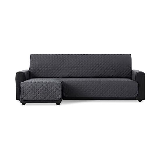 CUBRE SOFÁ CHAISE LONGUE ACOLCHADO MAUI BRAZO IZQUIERDO 240CM, GRIS. SALVASOFÁ PARA CHAISE LONGUE ACOLCHADO image 0