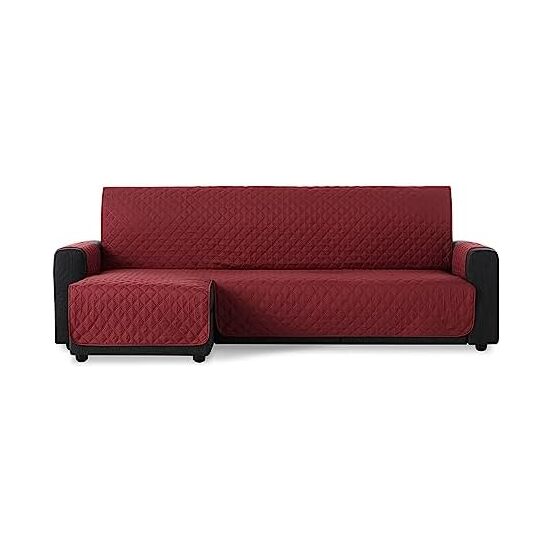 CUBRE SOFÁ CHAISE LONGUE ACOLCHADO MAUI BRAZO IZQUIERDO 200CM, ROJO. SALVASOFÁ PARA CHAISE LONGUE ACOLCHADO image 0