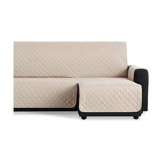 CUBRE SOFÁ CHAISE LONGUE ACOLCHADO MAUI BRAZO DERECHO 240CM, BEIGE. SALVASOFÁ PARA CHAISE LONGUE ACOLCHADO image 1