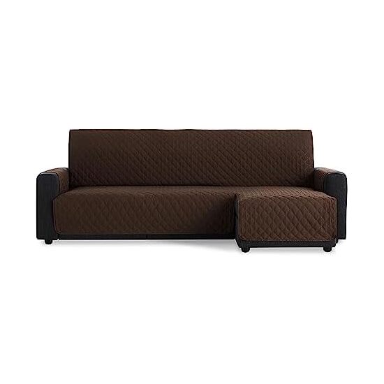 CUBRE SOFÁ CHAISE LONGUE ACOLCHADO MAUI BRAZO DERECHO 200CM, MARRÓN. SALVASOFÁ PARA CHAISE LONGUE ACOLCHADO image 0
