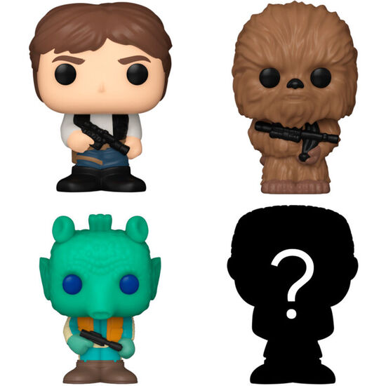 BLISTER 4 FIGURAS BITTY POP STAR WARS HAN SOLO image 1