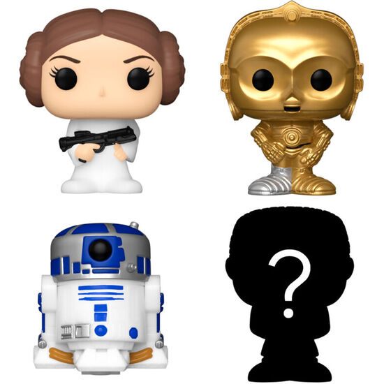 BLISTER 4 FIGURAS BITTY POP STAR WARS LEIA image 1