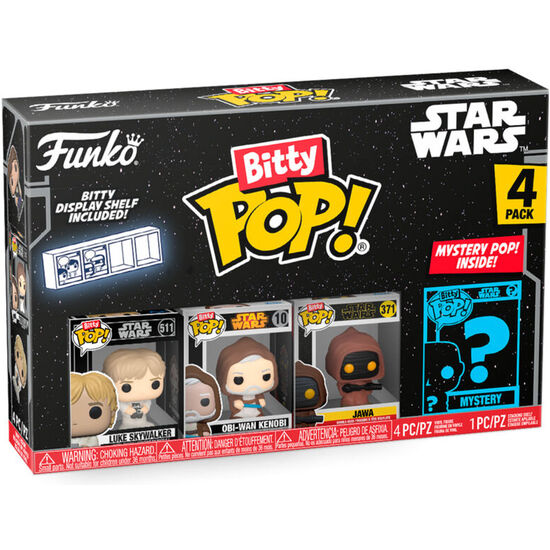 BLISTER 4 FIGURAS BITTY POP STAR WARS LUKE image 0