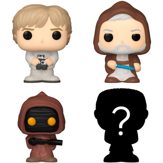 BLISTER 4 FIGURAS BITTY POP STAR WARS LUKE image 1