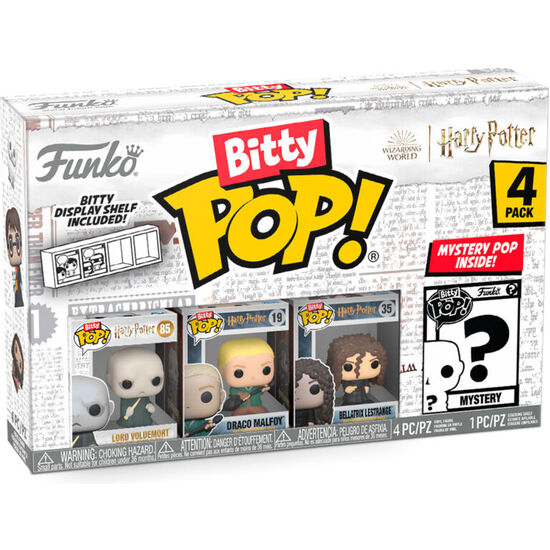 BLISTER 4 FIGURAS BITTY POP HARRY POTTER VOLDEMORT image 0